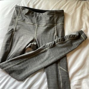 Heathered Gray Lululemon Speed Tights